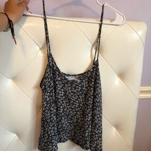 slightly cropped floral tank